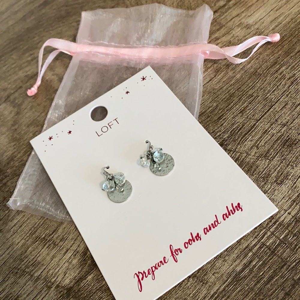 LOFT Silver Drop Earrings